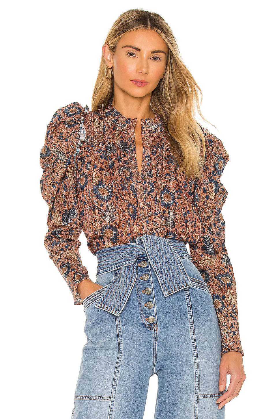 blusa matilda de ulla johnson - FORMENTERAGUAMARINA