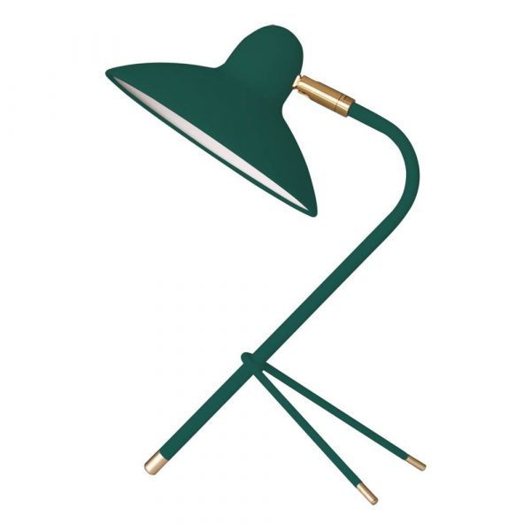 Lámpara de mesa en metal Arles Verde