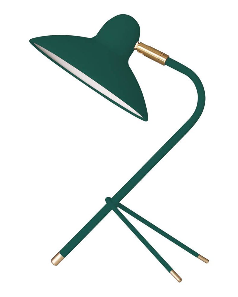 Lámpara de mesa en metal Arles Verde